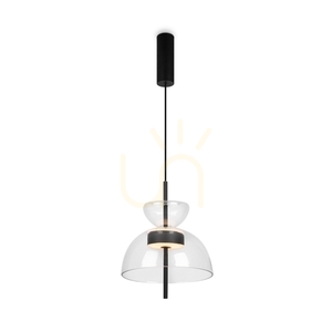 Pendelleuchte Maytoni Bangkok MOD185PL-L6B3K2 schwarz, klares Glas LED 12 W 3000 K 25 cm small 2