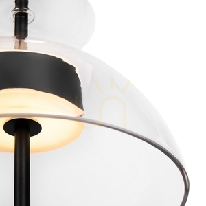Pendelleuchte Maytoni Bangkok MOD185PL-L6B3K2 schwarz, klares Glas LED 12 W 3000 K 25 cm small 3
