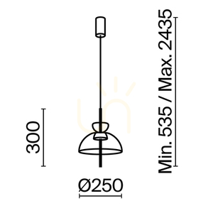 Pendelleuchte Maytoni Bangkok MOD185PL-L6B3K2 schwarz, klares Glas LED 12 W 3000 K 25 cm small 9