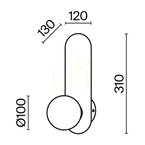 Wandleuchte BAO MOD419WL-01B Maytoni small 12