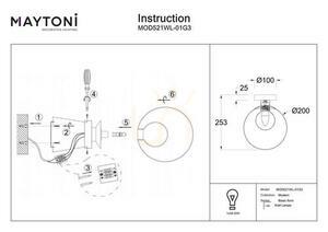 BASIC FORM MOD521WL-01G3 Wandleuchte Maytoni small 5