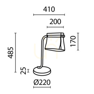 CABARET MOD170TL-L8BS3K Tischleuchte Maytoni small 9