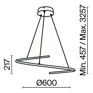 CURVE Pendelleuchte MOD242PL-L33BK Maytoni small 8