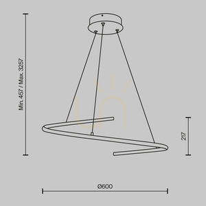 CURVE Pendelleuchte MOD242PL-L33BSK Maytoni small 7