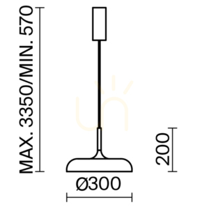Maytoni GERHARD MOD189PL-L12GR3K1 Pendelleuchte, Ø30 cm, LED 19 W 3000 K, Grau small 10