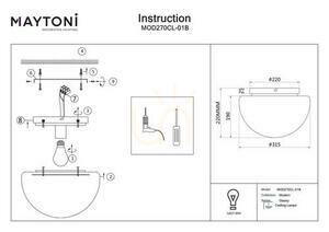 Plafond GLASSY MOD270CL-01B Maytoni small 7