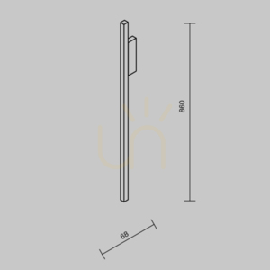 HALO Wandleuchte MOD245WL-L24BK Maytoni small 8