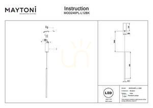 HALO Hängeleuchte MOD246PL-L12BK Maytoni small 6