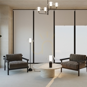 Maytoni Memory MOD177FL-01B Stehleuchte, schwarz, E14, 139 cm small 1