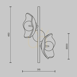Wandleuchte MIRACLE MOD207WL-02BS Maytoni small 8