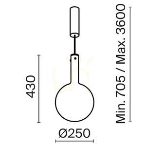 NEBULA MOD182PL-L6W3K Pendelleuchte Maytoni small 9