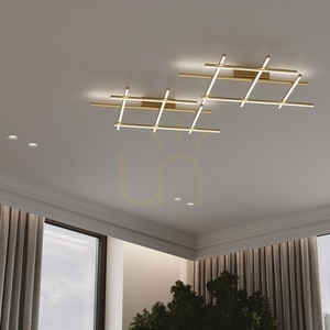 Deckenleuchte Maytoni Radiance MOD278CL-L50G3K LED 50 W goldfarben 85 cm small 1