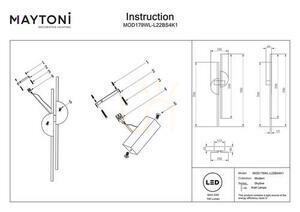 SKYLINE Wandleuchte MOD179WL-L22BS4K1 Maytoni small 9