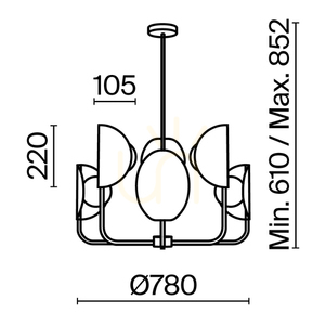 TROPIC Hängeleuchte MOD164PL-06BS Maytoni small 8