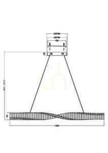 KRONE Pendelleuchte P097PL-L36BS3K Maytoni small 12