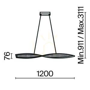 KRONE Pendelleuchte P097PL-L36BS3K Maytoni small 14