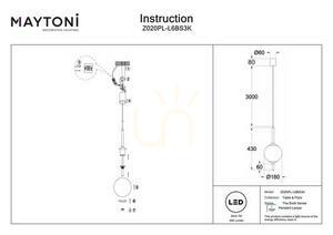 THE SIXTH SENSE Pendelleuchte Z020PL-L6BS3K Maytoni small 7