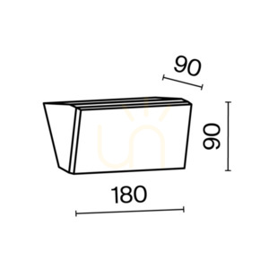 BRICK Außenwandleuchte O436WL-L10GF3K IP54 Maytoni small 9