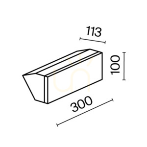 BRICK Außenwandleuchte Graphit LED 20 W 3000 K IP54 Maytoni O436WL-L20GF3K small 10