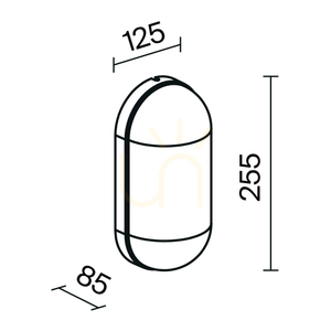 CANDLE Außenwandleuchte O449WL-01GF IP65 Maytoni small 10