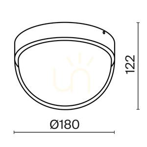 MON Außenplafonds O438CL-L12GF3K IP65 Maytoni small 9