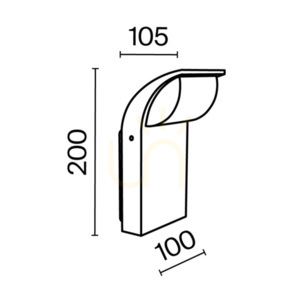 STOCK Außenwandleuchte O446WL-L7GF3K IP65 Maytoni small 10