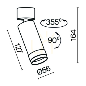 FOCUS ZOOM Plafond C055CL-L12W3K-Z-W Maytoni small 10