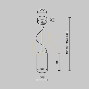 EFIR Pendelleuchte P089PL-15W3K-MG Maytoni small 8