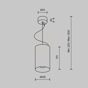 EFIR Pendelleuchte P089PL-33W3K-MG Maytoni small 8