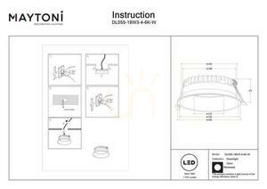 OKNO Einbauleuchte DL055-18W3-4-6K-W IP44 Maytoni small 6