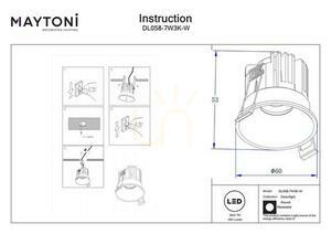 RUNDE Einbauleuchte DL058-7W3K-W Maytoni small 6