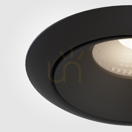 Prüfen Maytoni Yin LED-Einbauleuchte 12 W 3000 K, schwarz, TRIAC DL031-L12W3K-D-B