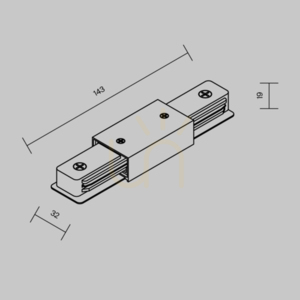 UNITY TRA001CB-11W Sammelschienenverbinder Maytoni small 6