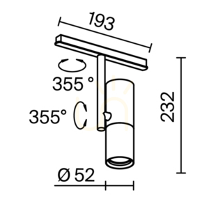 ELTI TR005-2-12W3K-B Stromschienenstrahler Maytoni small 10
