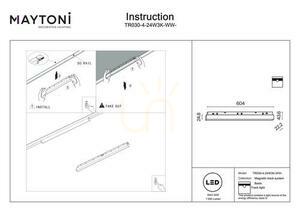 BASIS Schienenleuchte TR030-4-24W3K-WW-DS-W Maytoni small 6