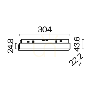 BASIS Schienenleuchte TR030-4-12WTW-DD-B Maytoni small 5