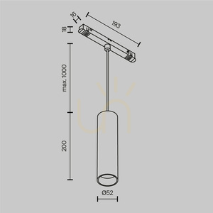 FOCUS LED-Schienenpendelleuchte TR041-2-12W3K-BBS Maytoni small 7