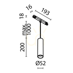 FOCUS LED-Schienenpendelleuchte TR041-2-12W3K-BBS Maytoni small 9