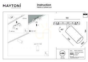 FOCUS LED Stromschienenstrahler TR032-2-12W4K-S-W Maytoni small 7