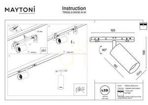 FOCUS LED Stromschienenstrahler TR032-2-5W3K-S-W Maytoni small 7