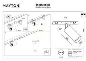 FOCUS LED-Stromschienenstrahler TR032-4-12W3K-S-DS-W Maytoni small 7