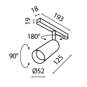 FOCUS LED-Stromschienenstrahler TR032-4-12W3K-S-DS-W Maytoni small 8