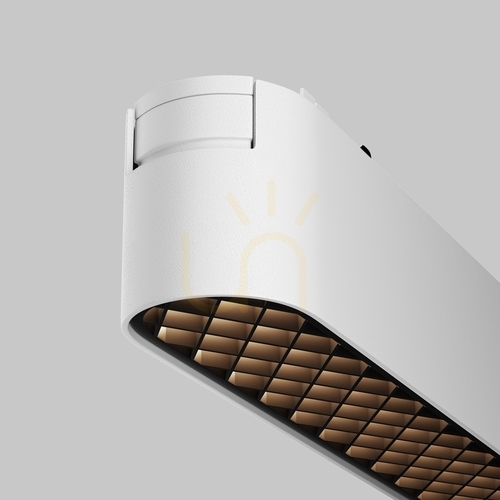 Prüfen Weiße LED-Schienenleuchte Maytoni Basis Grid Radity 12 W 4000 K TR084-1-12W4K-W