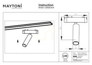 FOCUS LED Stromschienenstrahler TR103-1-12W3K-M-W Maytoni small 8