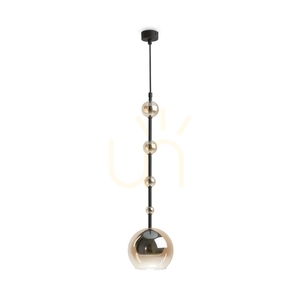 Pendelleuchte Maytoni ROS MOD227PL-01B1 schwarz, Bernsteinglas, ø16 cm, GU10 small 4