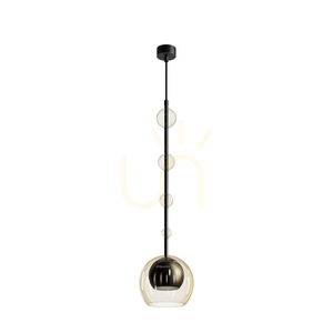 Pendelleuchte Maytoni ROS MOD227PL-01B1 schwarz, Bernsteinglas, ø16 cm, GU10 small 5