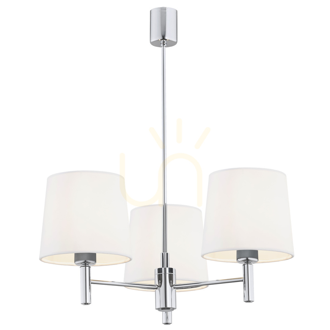Prüfen Kronleuchter ARGON BOLZANO PLUS 6114 weiß chrom Velours E27 Kronleuchter ARGON BOLZANO PLUS 6114 weiß chrom Velours E27