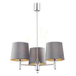 Kronleuchter ARGON Bolzano Plus 6107 Chrom 3-flammig E27 Velours 0 Kronleuchter ARGON Bolzano Plus 6107 Chrom 3-flammig E27 Velours small 0