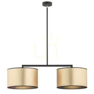 Pendelleuchte Argon Karin 2xE27 Schwarz Gold 898 small 0