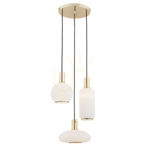 Pendelleuchte ARGON Sagunto Weiß Messing Glas 3xE27 1489 small 0